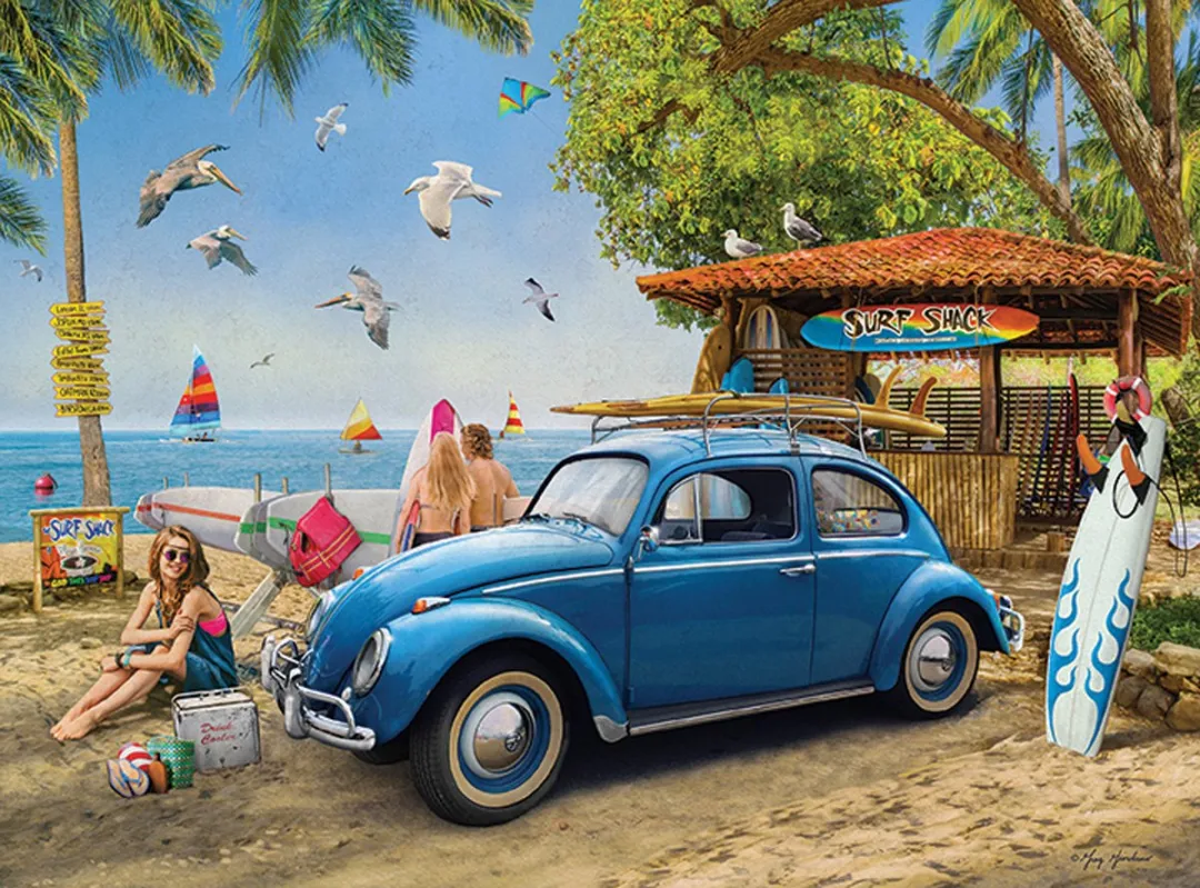 Eurographics VW Surf Shack Legpuzzel 1000 Stuks - Meerkleurig