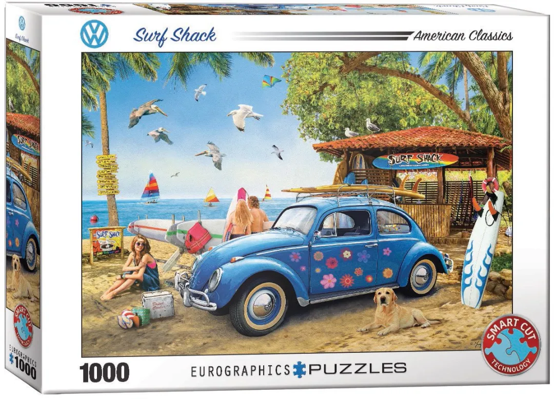 Eurographics VW Surf Shack Legpuzzel 1000 Stuks - Meerkleurig