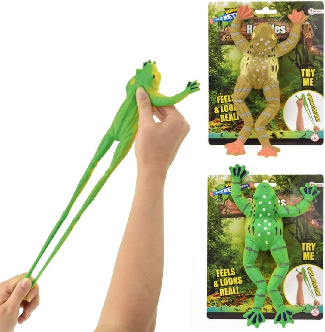 Toi-Toys Levensechte Kikker Op Kaart