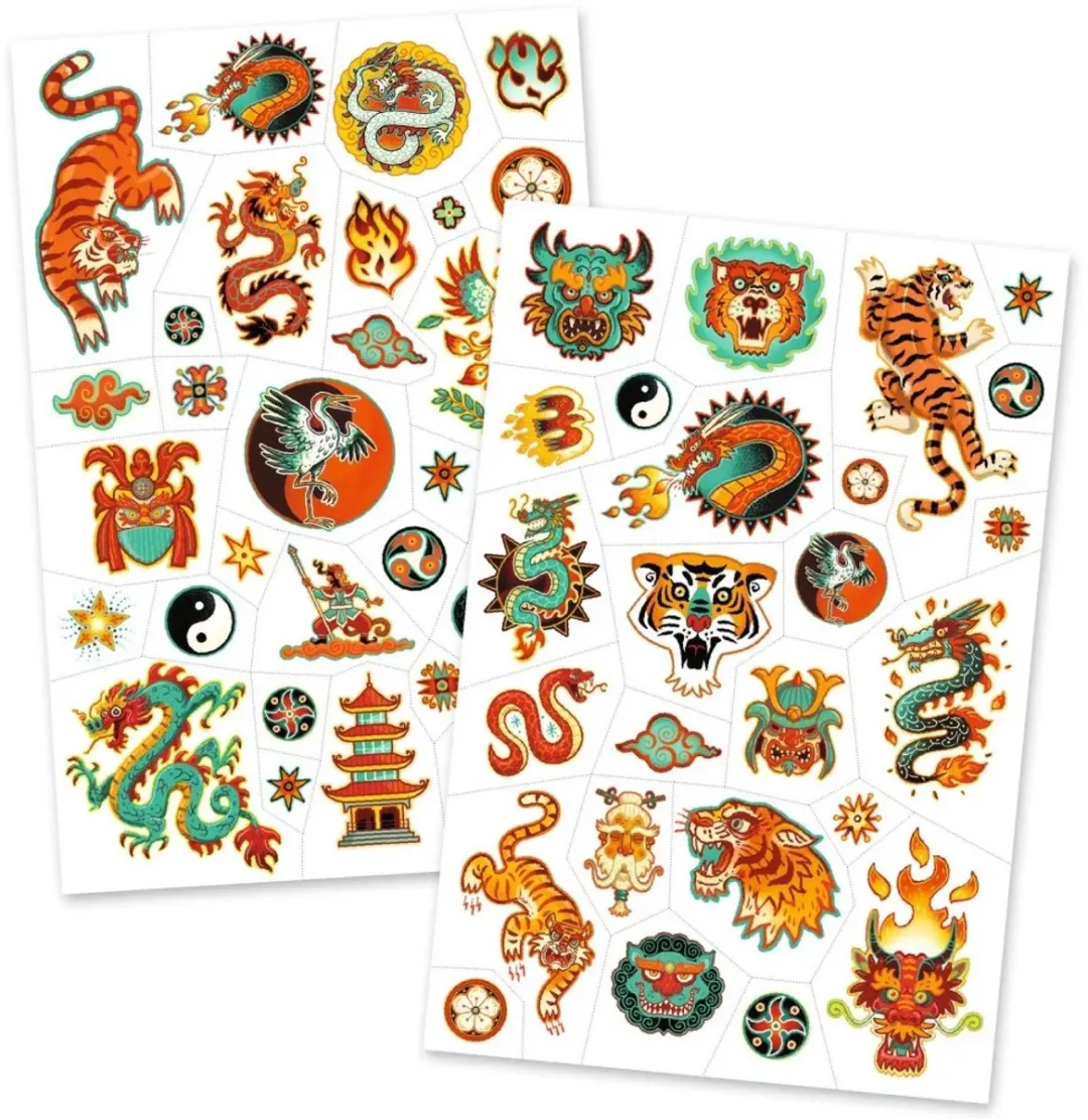 Djeco Krijgersgeest Tatoeages