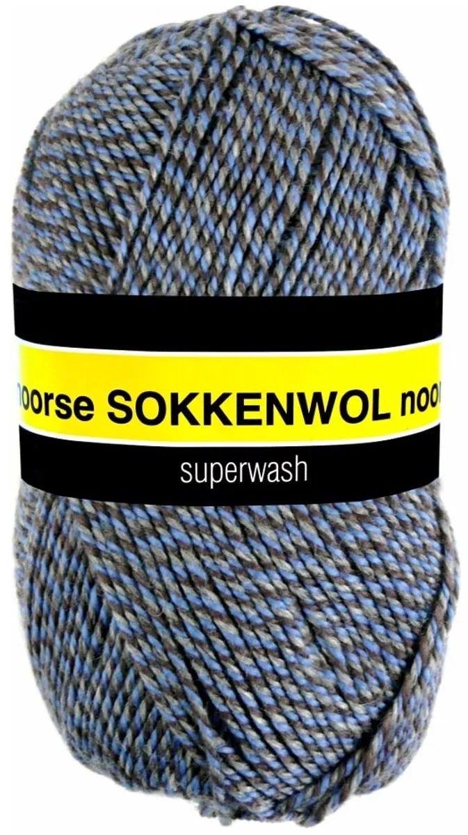 Scheepjes Noorse Wol Markoma 100g - Blauw/Grijs