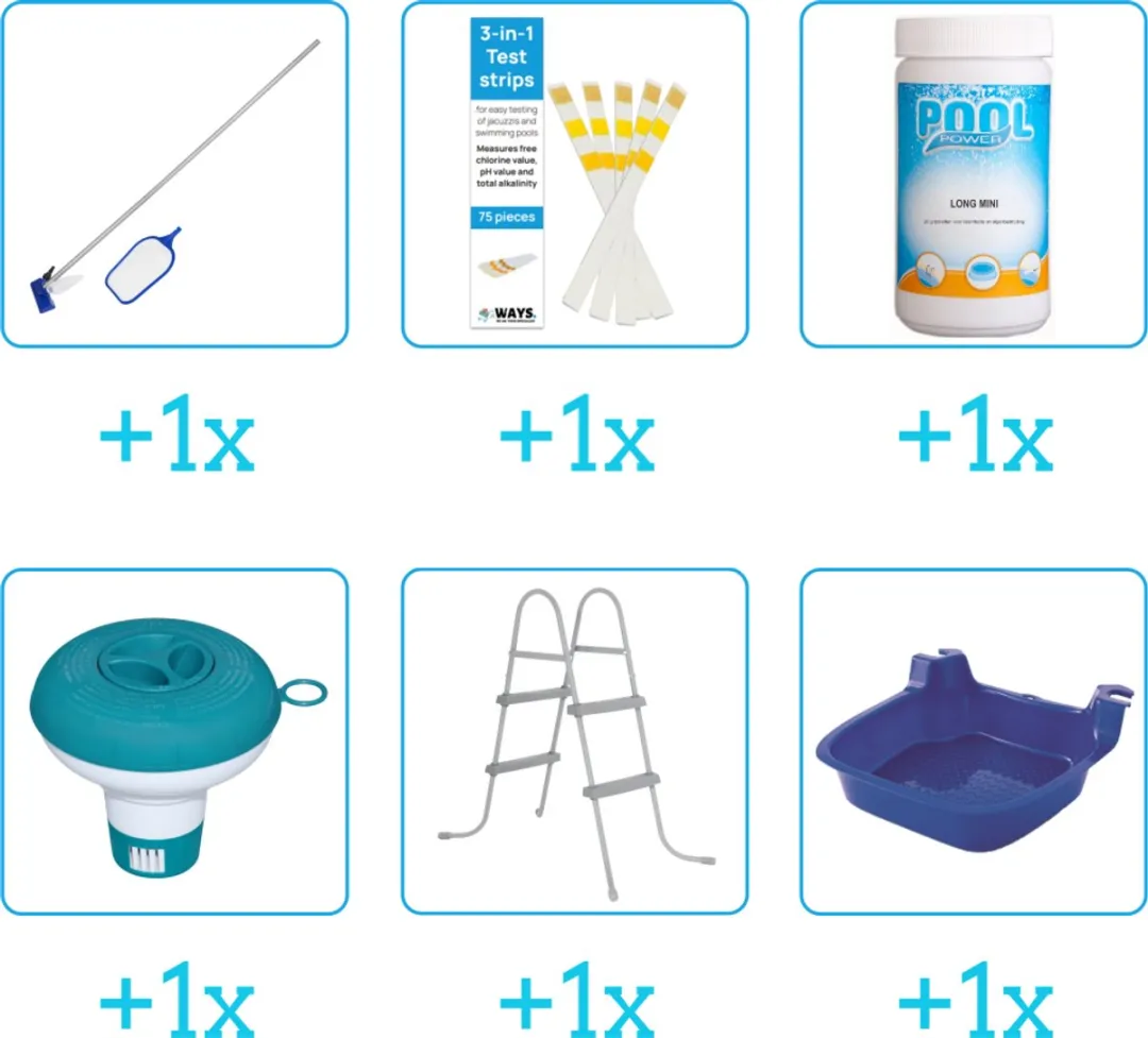 Bestway Fast Set Accessoirepakket 57458 - 6-delig - Zwart
