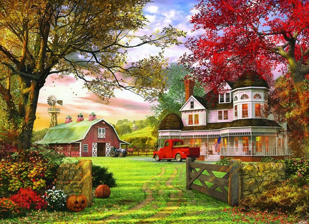 Eurographics Oude Pompoen Boerderij Legpuzzel 1000 Stuks - MPN eu6000-0694