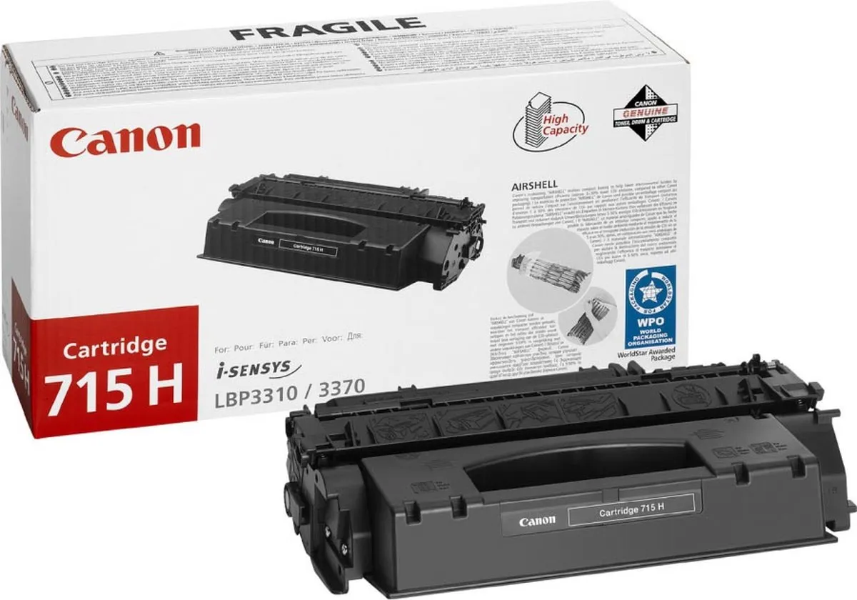 Canon 715H Tonercartridge Zwart - 7000 pagina's