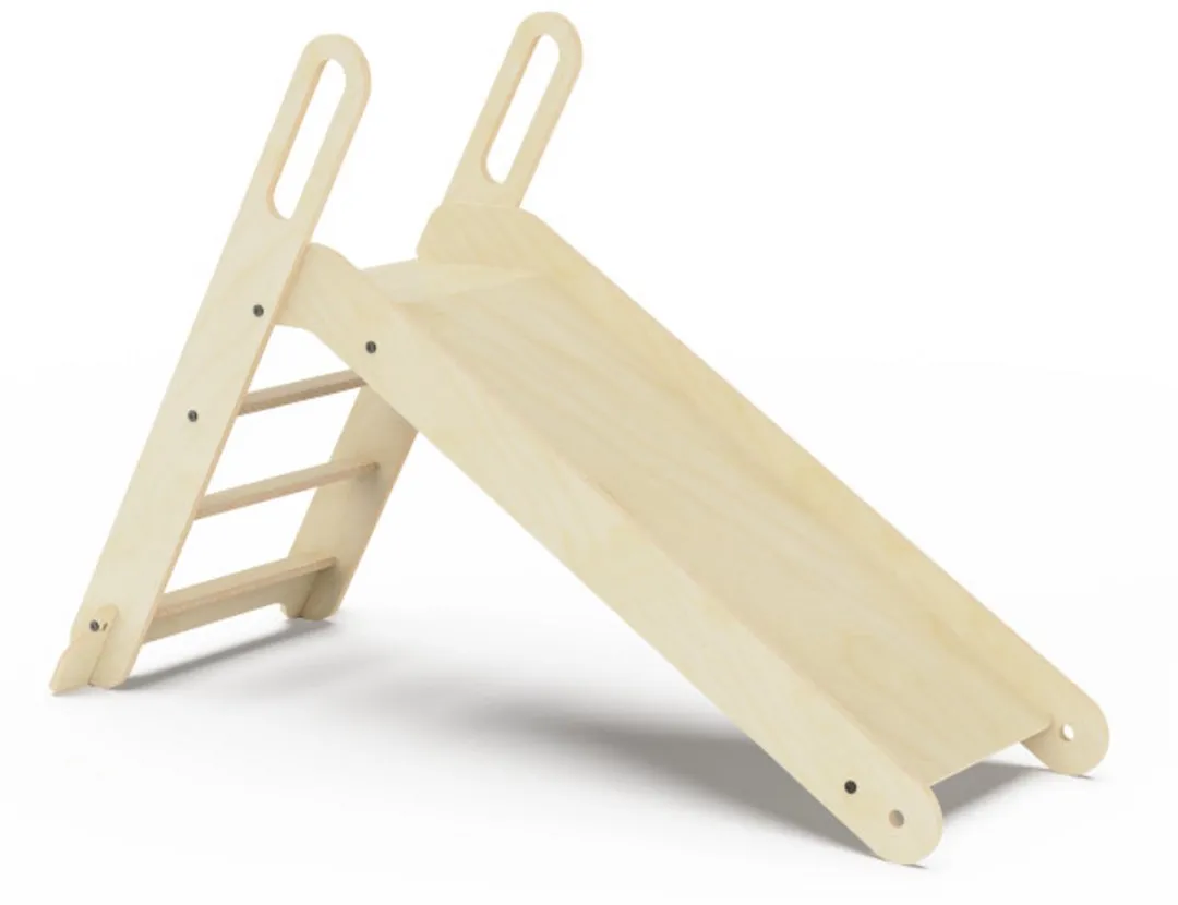 Mamatoyz Montessori Kleine Kinderglijbaan Hout 13SLDNAT