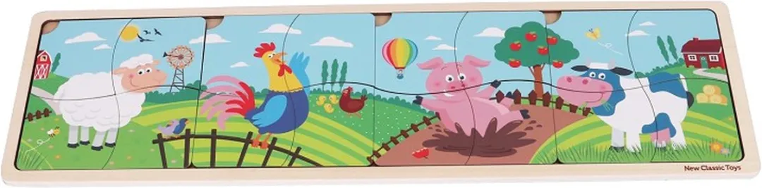 New Classic Toys Houten Boerderij Legpuzzel 16 Stuks - FSC - afbeelding 6 van 6