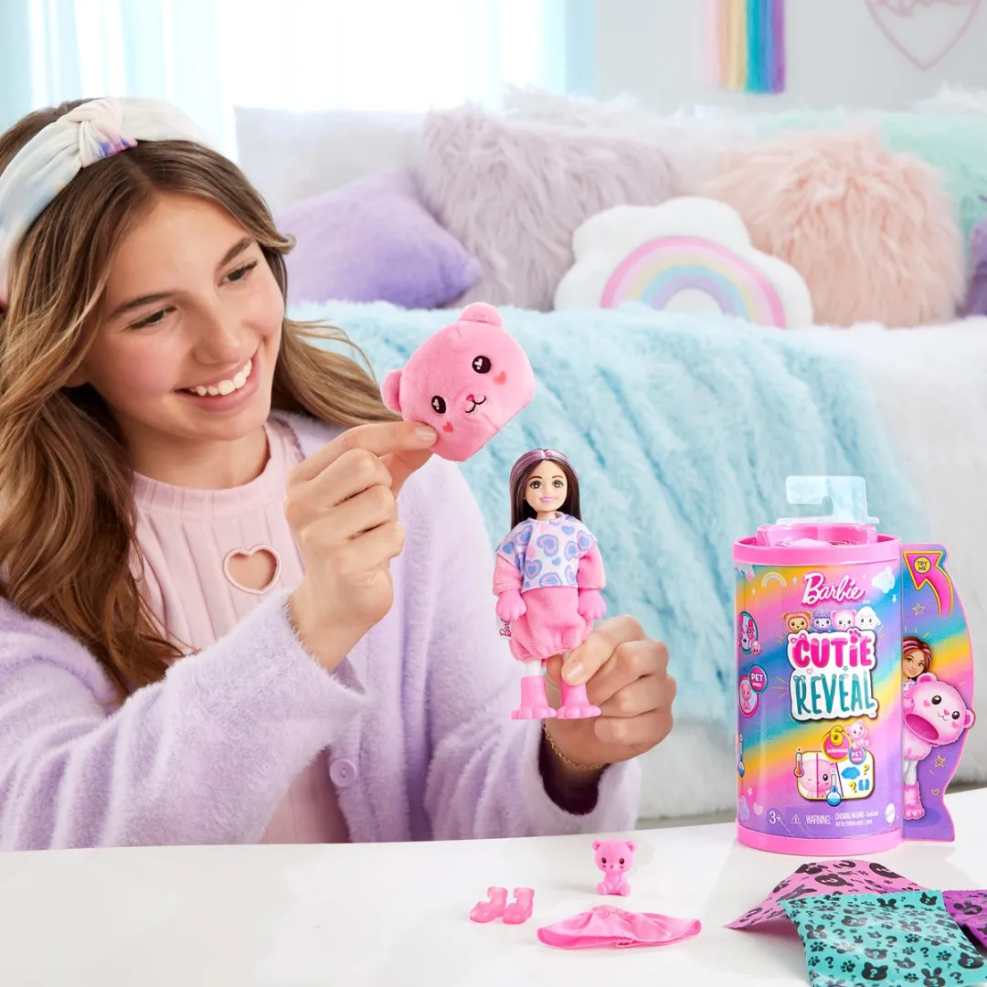 Barbie Chelsea Cutie Reveal T-shirts - Geassorteerd Roze - afbeelding 6 van 6