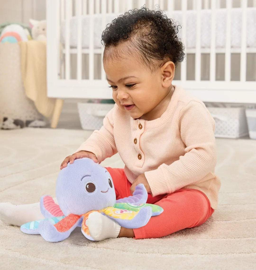 VTech Baby Knuffel Octopus - Interactieve Speelgoedknuffel - 15 Melodietjes & 3 Liedjes - Multi