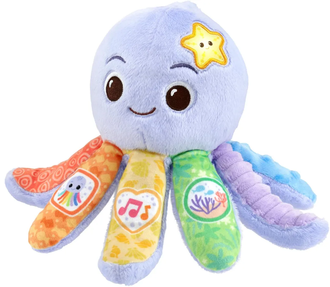 VTech Baby Knuffel Octopus - Interactieve Speelgoedknuffel - 15 Melodietjes & 3 Liedjes - Multi