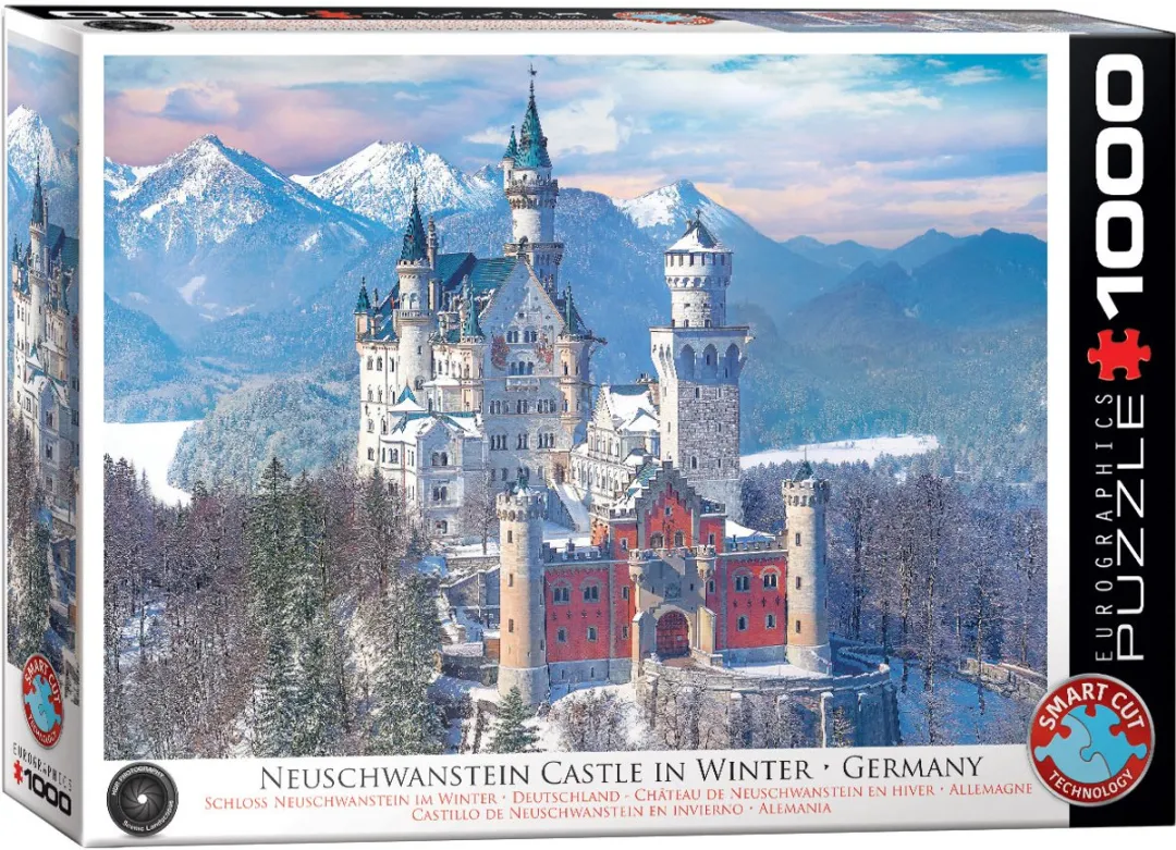Eurographics Kasteel Neuschwanstein Legpuzzel 1000 Stuks - 68x48cm - Meerkleurig