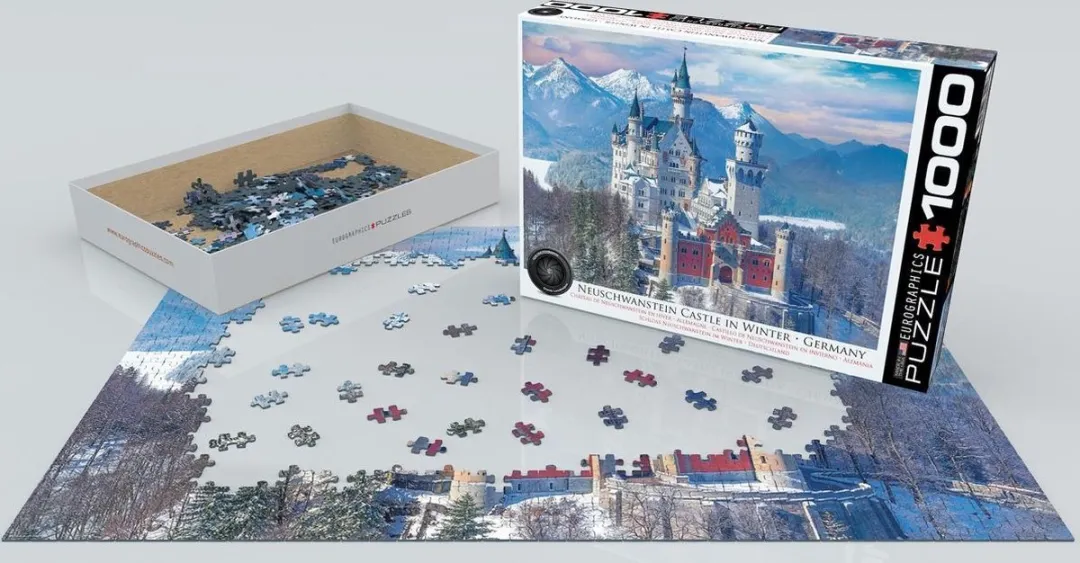 Eurographics Kasteel Neuschwanstein Legpuzzel 1000 Stuks - 68x48cm - Meerkleurig