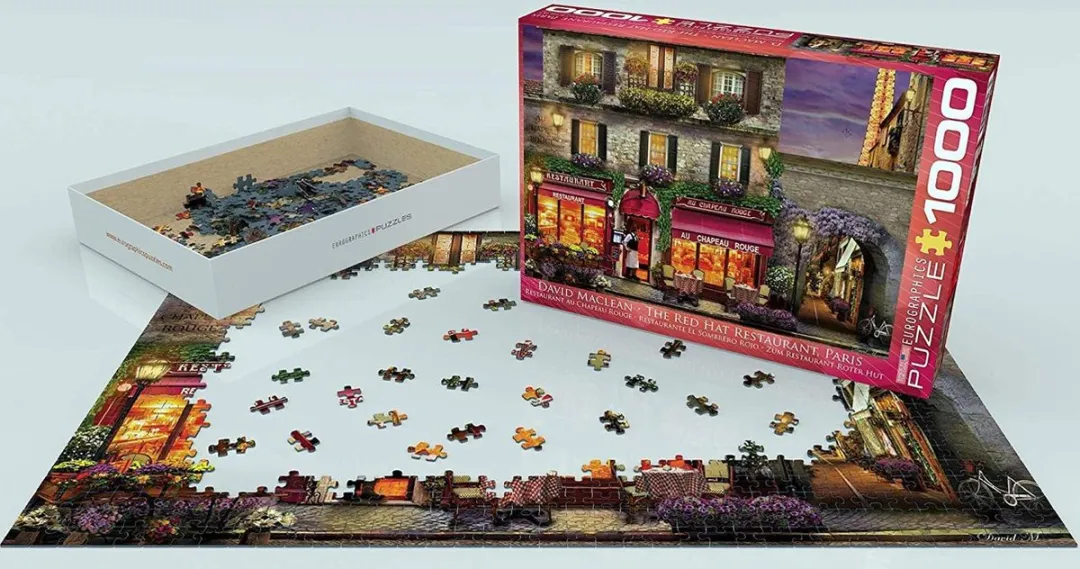 Eurographics Het Rode Hoed Restaurant Parijs Legpuzzel 1000 Stuks - Meerkleurig