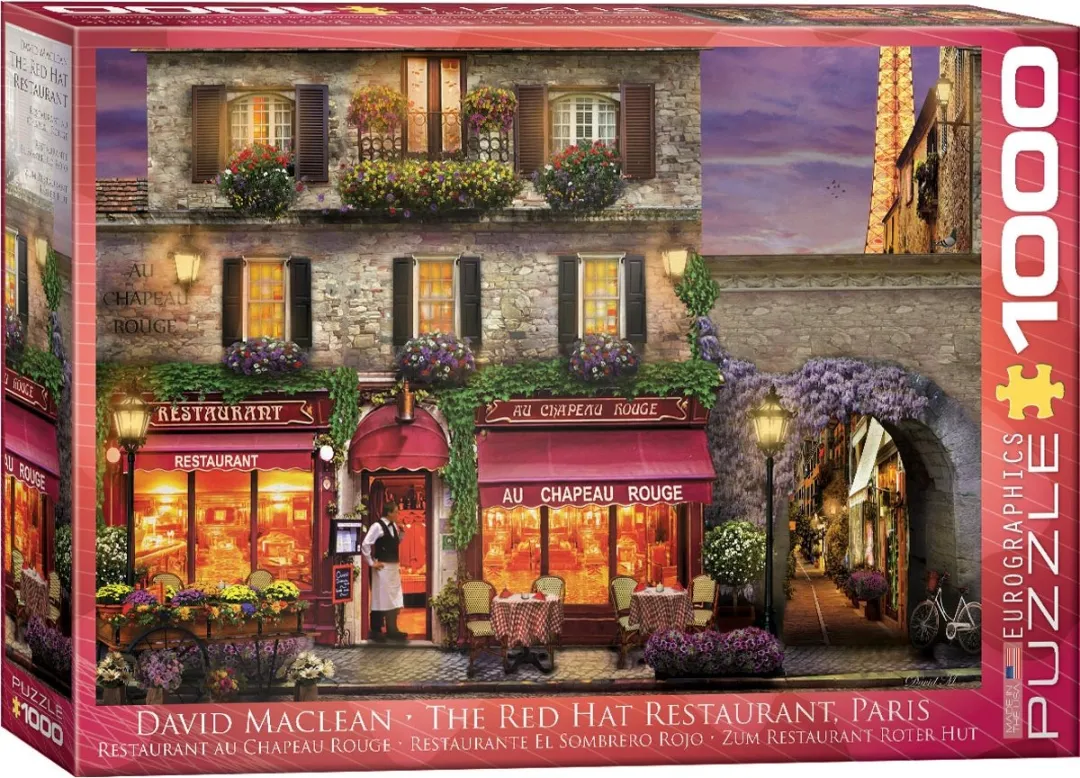 Eurographics Het Rode Hoed Restaurant Parijs Legpuzzel 1000 Stuks