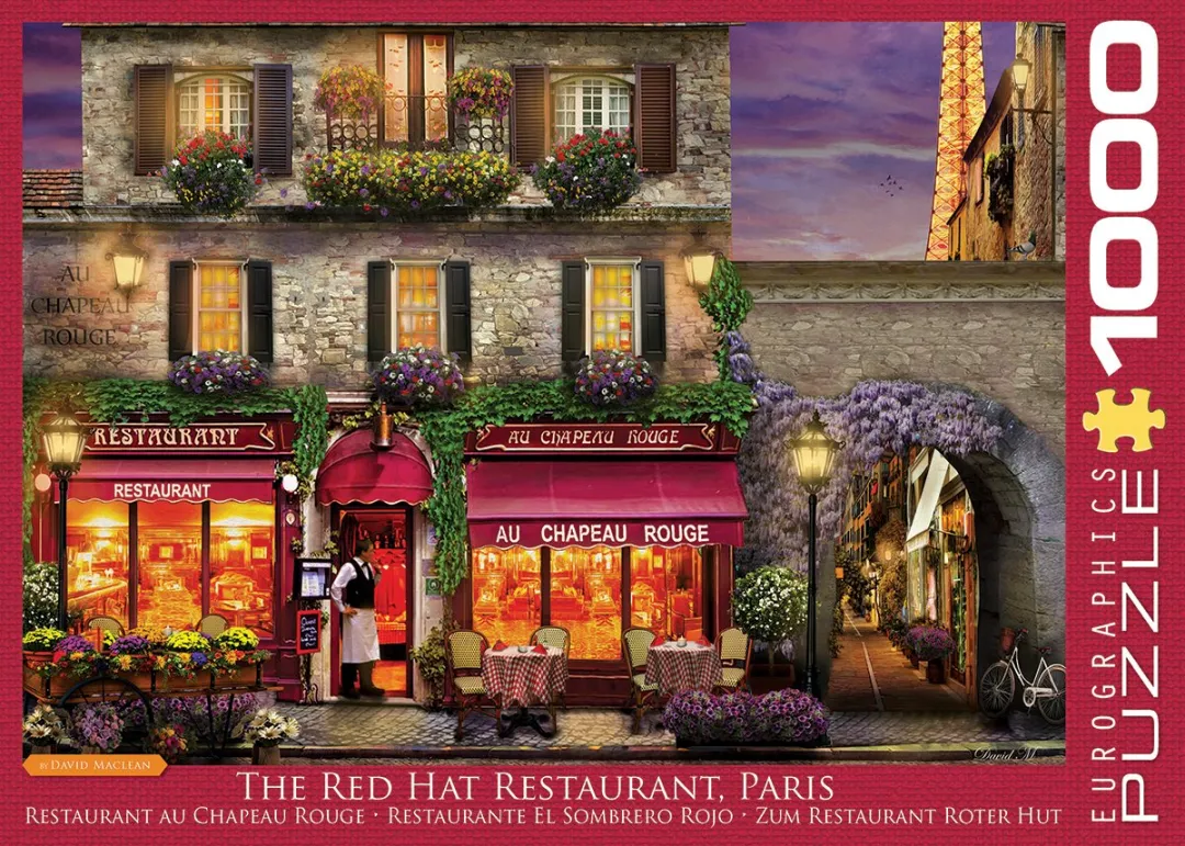 Eurographics Het Rode Hoed Restaurant Parijs Legpuzzel 1000 Stuks - Meerkleurig