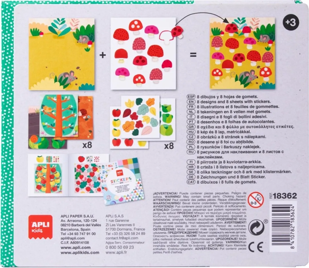 Apli Kids Stickerspel Lieveheersbeestje - 7 Kleuren