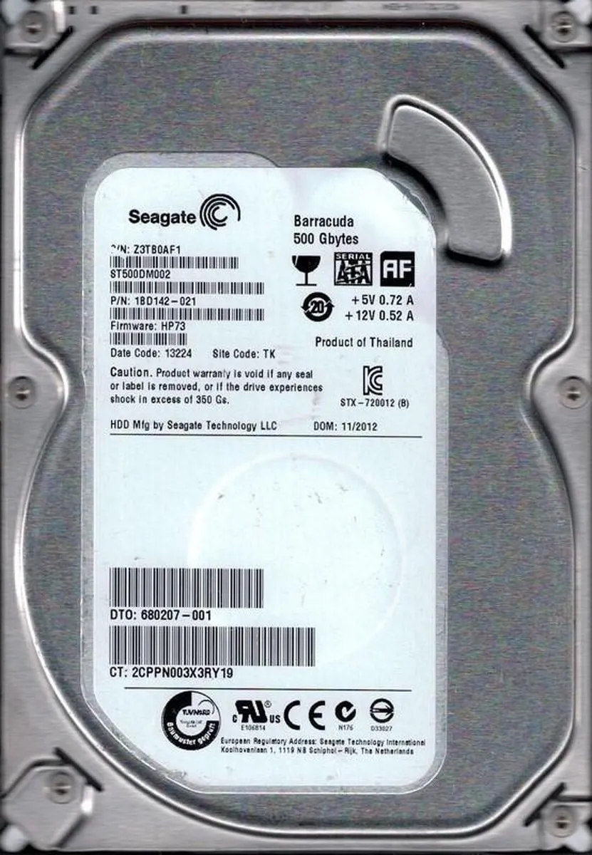 Seagate 500GB 3.5" SATA HDD