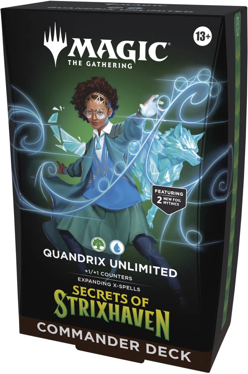 Magic The Gathering Secrets of Strixhaven Quandrix Unlimited Commander Deck