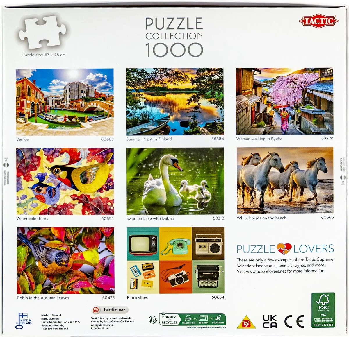 Tactic Capriccioli Beach Puzzel 1000 Stuks - Costa Smeralda