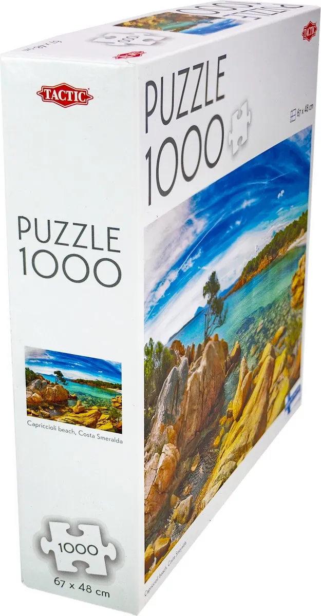 Tactic Capriccioli Beach Puzzel 1000 Stuks - Costa Smeralda