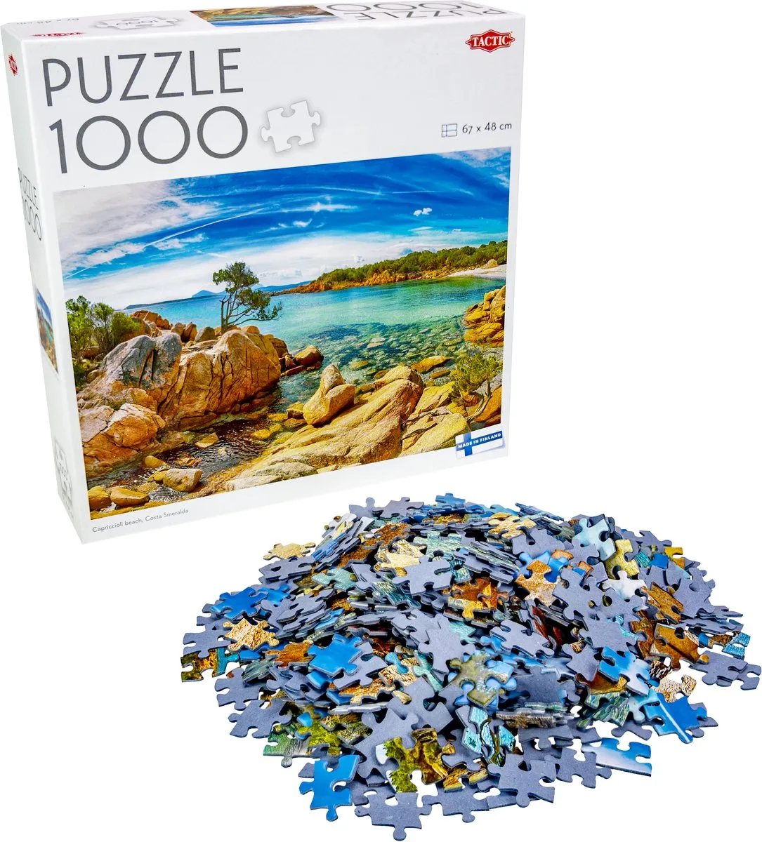 Tactic Capriccioli Beach Puzzel 1000 Stuks - Costa Smeralda