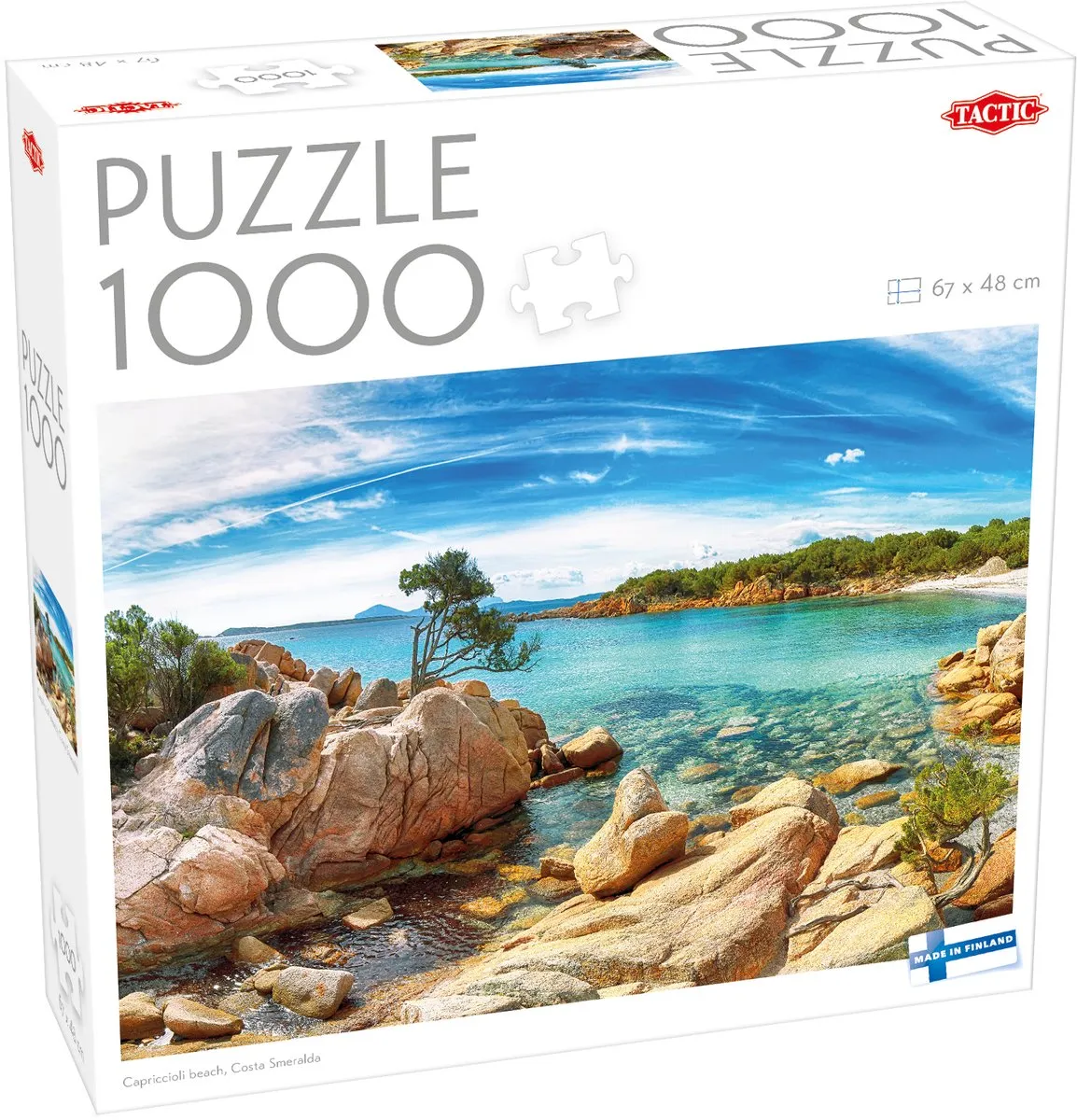 Tactic Capriccioli Beach Puzzel 1000 Stuks - Costa Smeralda