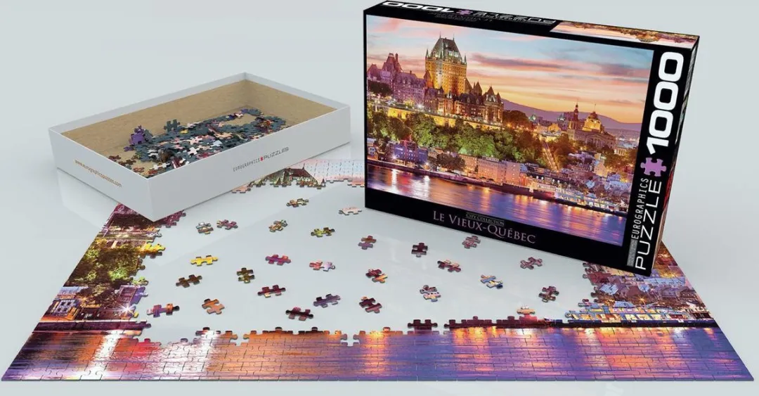 Eurographics Het oude Quebec Legpuzzel 1000 Stuks - 68x48cm - Meerkleurig