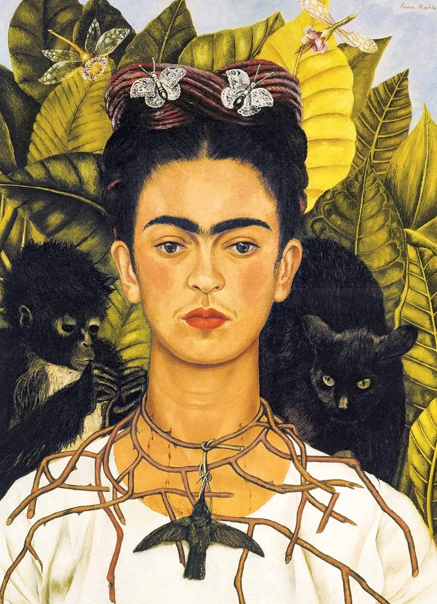 Eurographics Frida Kahlo Zelfportret met Doornenketting Legpuzzel 1000 Stuks