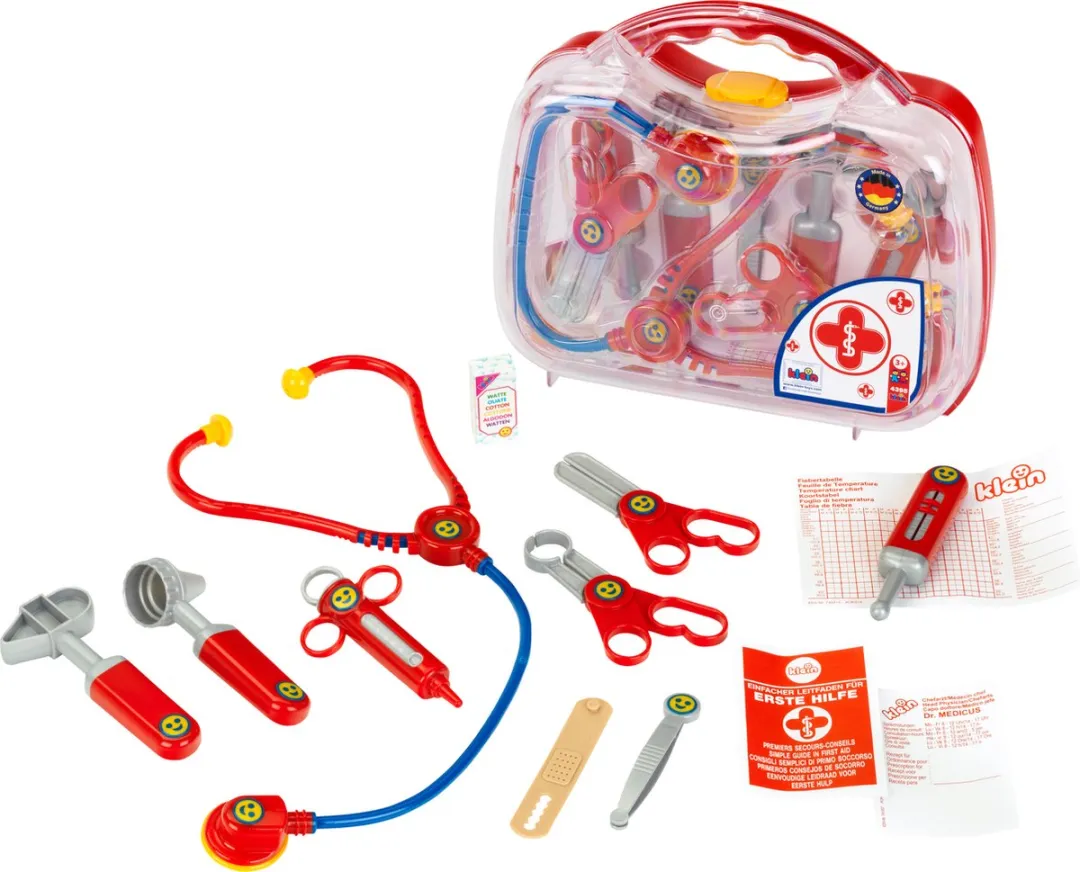 Klein Toys Transparante Artsenkoffer - 27,5x9,5x23,5cm - Multicolor - afbeelding 6 van 6