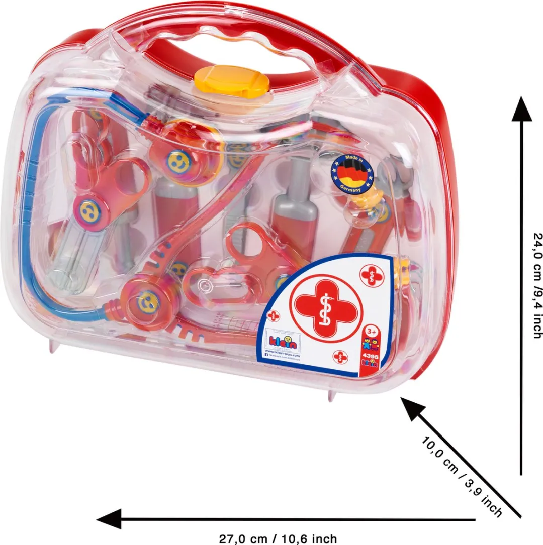 Klein Toys Transparante Artsenkoffer - 27,5x9,5x23,5cm - Multicolor