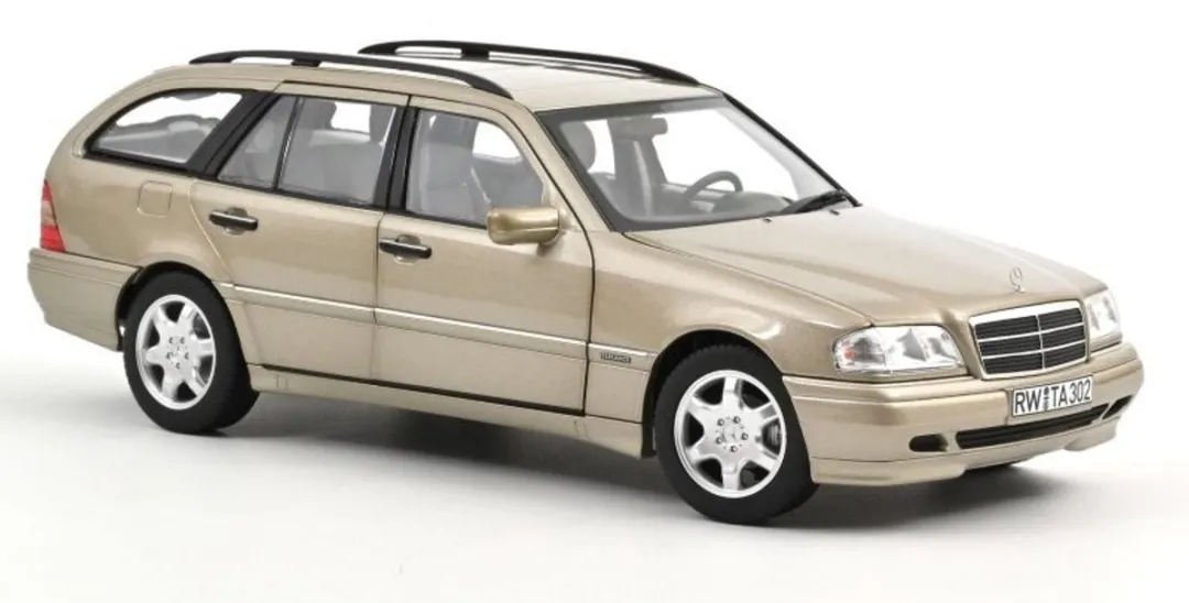 Mercedes-Benz C-Class T-Model 1997 1:18 Norev - Smoke Silver Metallic