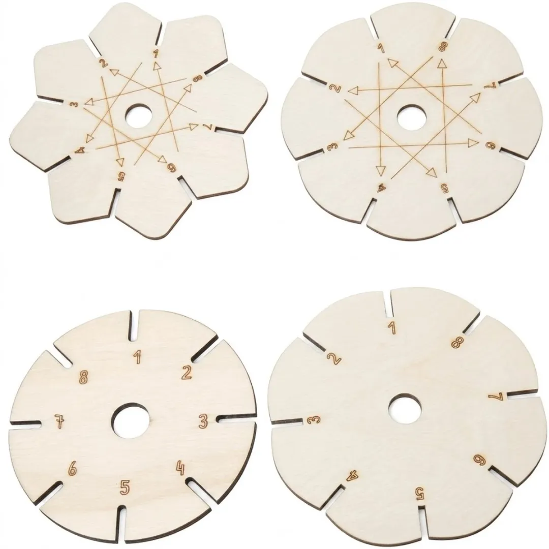 NuveX Houten Armbandweefschijven Set