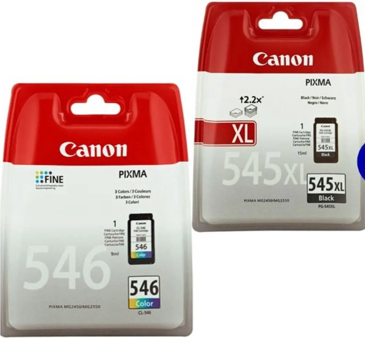 Canon PG-545XL + CL-546 Inktcartridges