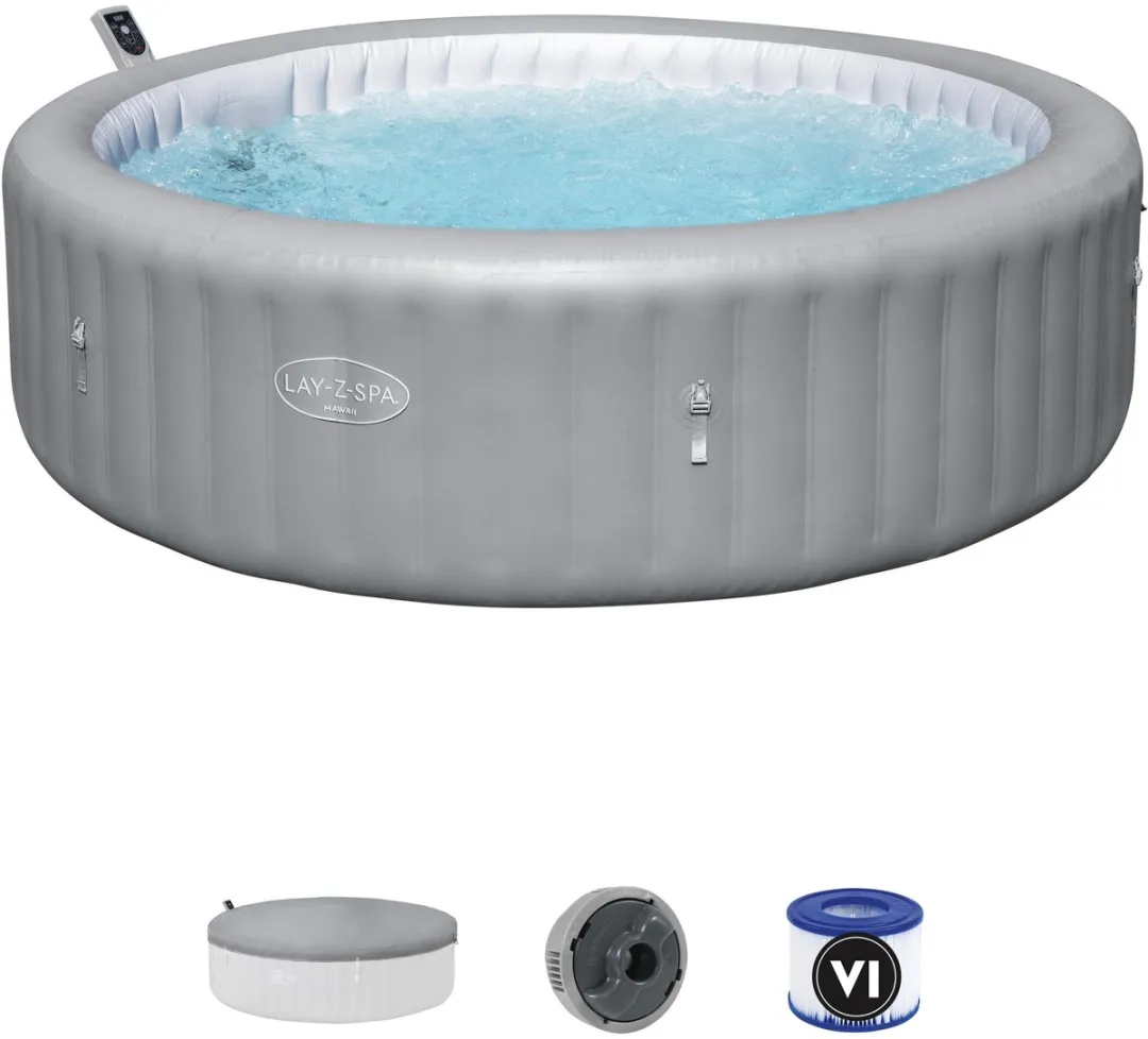Lay-Z-Spa Hawaii Energiezuinige Smart AirJet Opblaasbare Spa voor 6-8 Personen