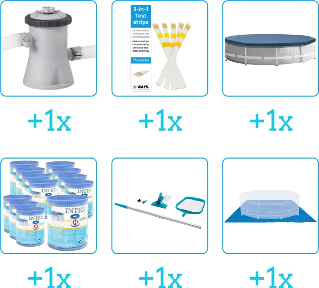 Intex 28205NP Zwembad Accessoirepakket 6-delig