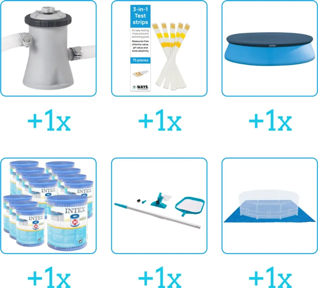 Intex Easy Set Accessoirepakket 28602GS - 6-delig - 1250 l/h