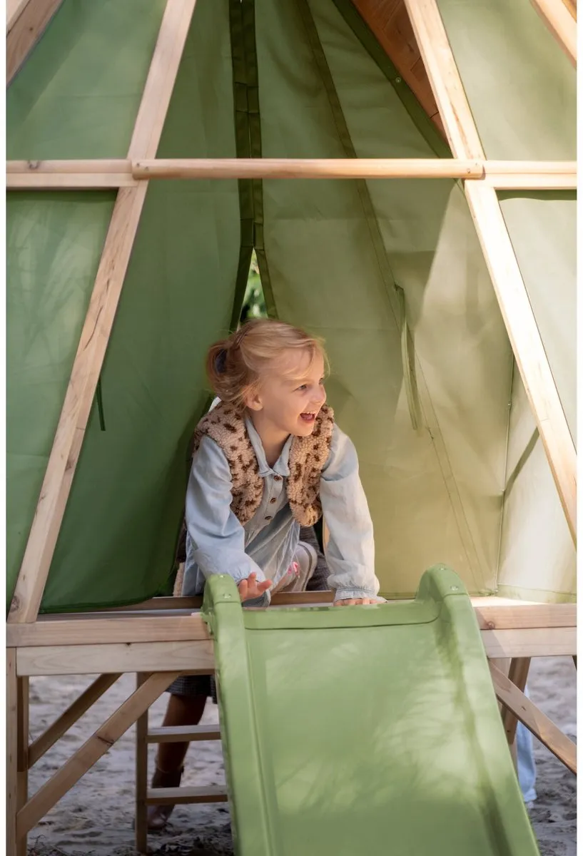 EXIT Toys Yuki 350 Speelhuis Speelkeuken Glijbaan Naturel