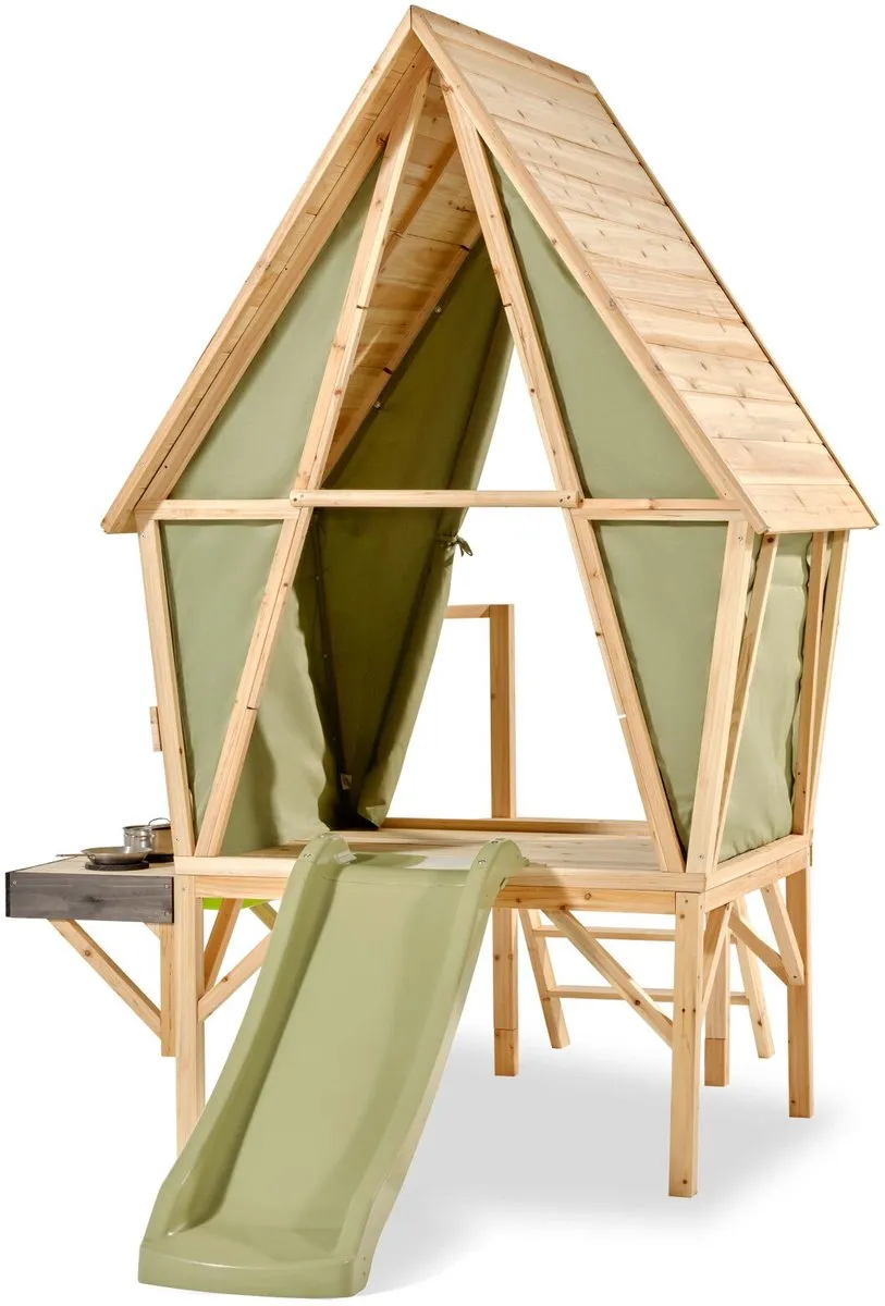EXIT Toys Yuki 350 Speelhuis Speelkeuken Glijbaan Naturel