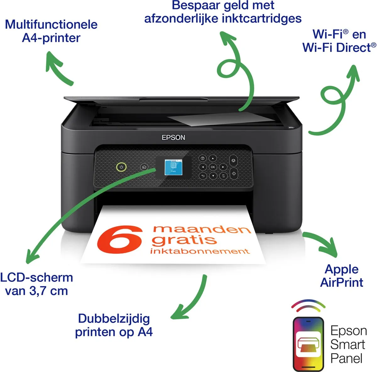Epson Expression Home XP-3200 All-In-One Inkjetprinter - Zwart