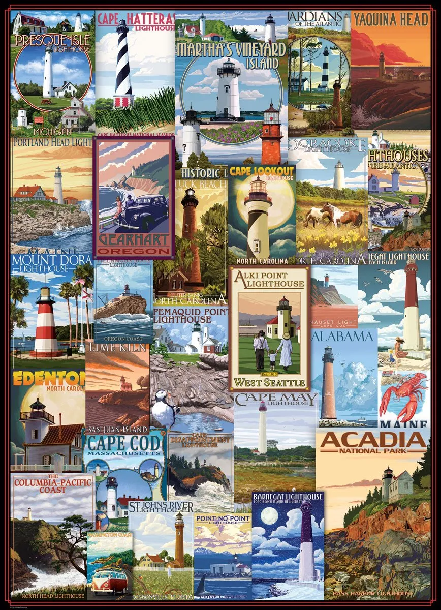 Eurographics Vuurtorens Legpuzzel 1000 Stuks - Meerkleurig