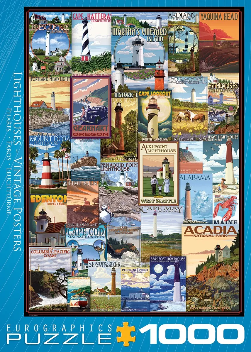Eurographics Vuurtorens Legpuzzel 1000 Stuks - Meerkleurig