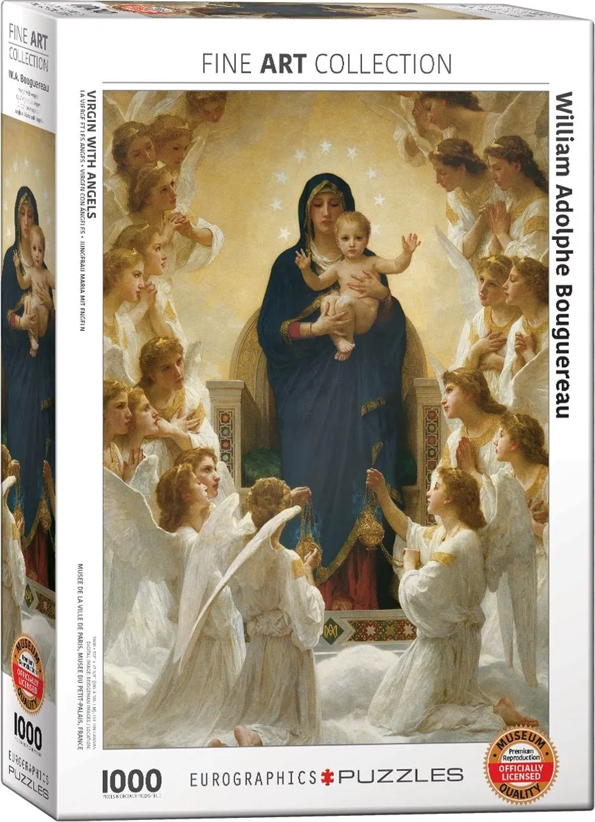 Eurographics Maagd met Engelen William Adolphe Bouguereau Legpuzzel 1000 Stuks