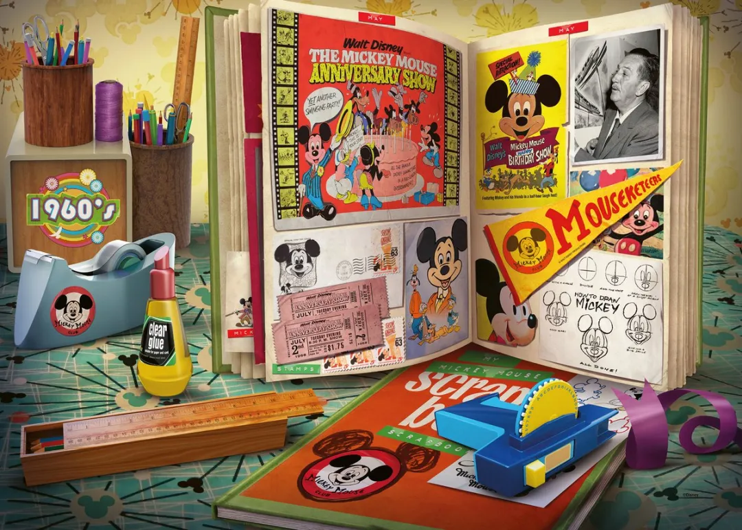 Ravensburger Mickey Mouse 1960 Puzzel 1000 Stuks - Meerkleurig - afbeelding 2 van 5