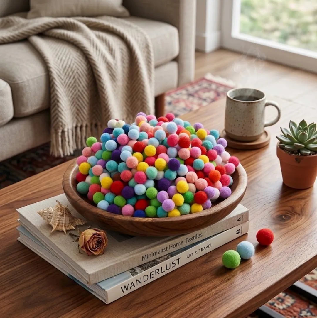 NUVEX Pom Poms Multicolor 200 Stuks