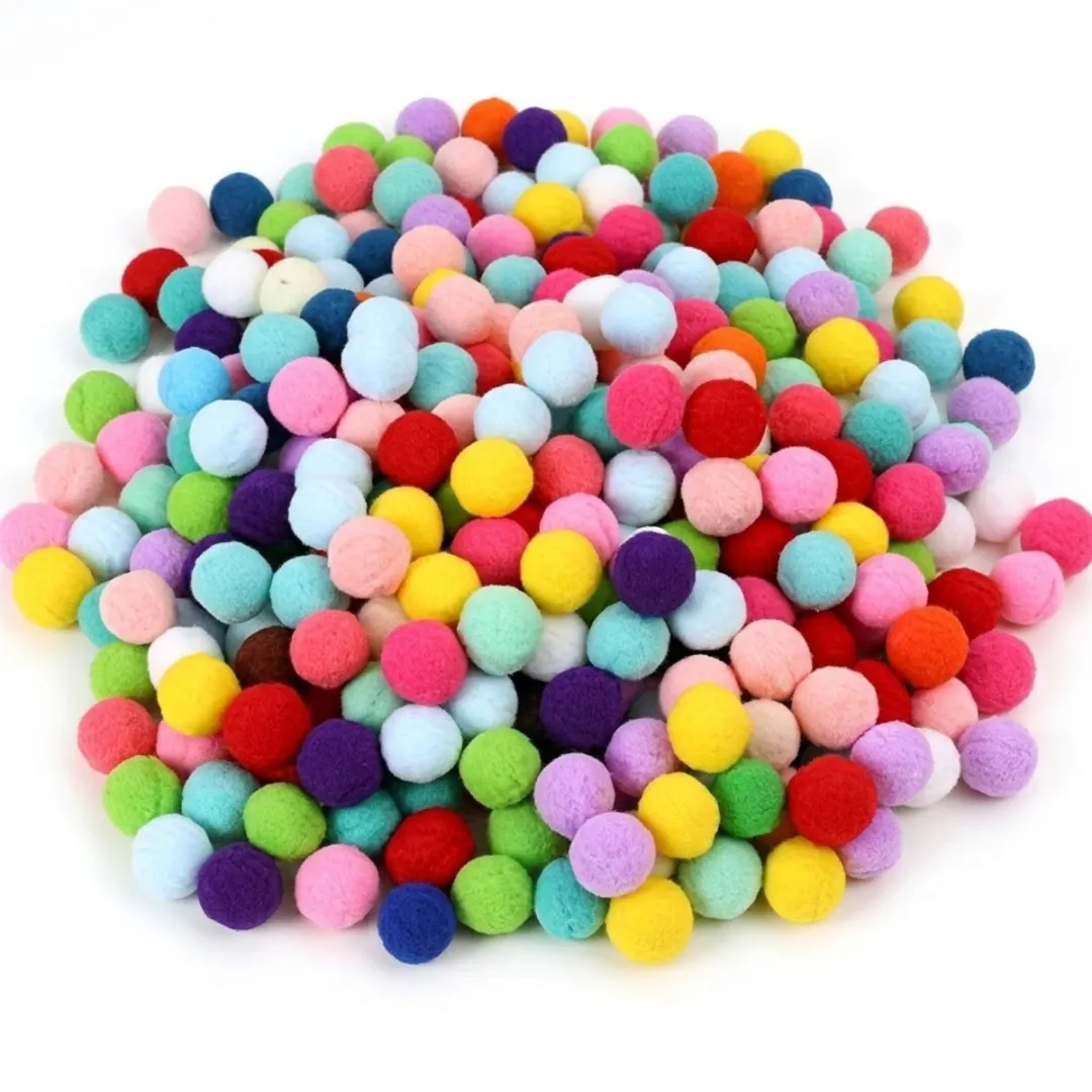 NUVEX Pom Poms Multicolor 200 Stuks