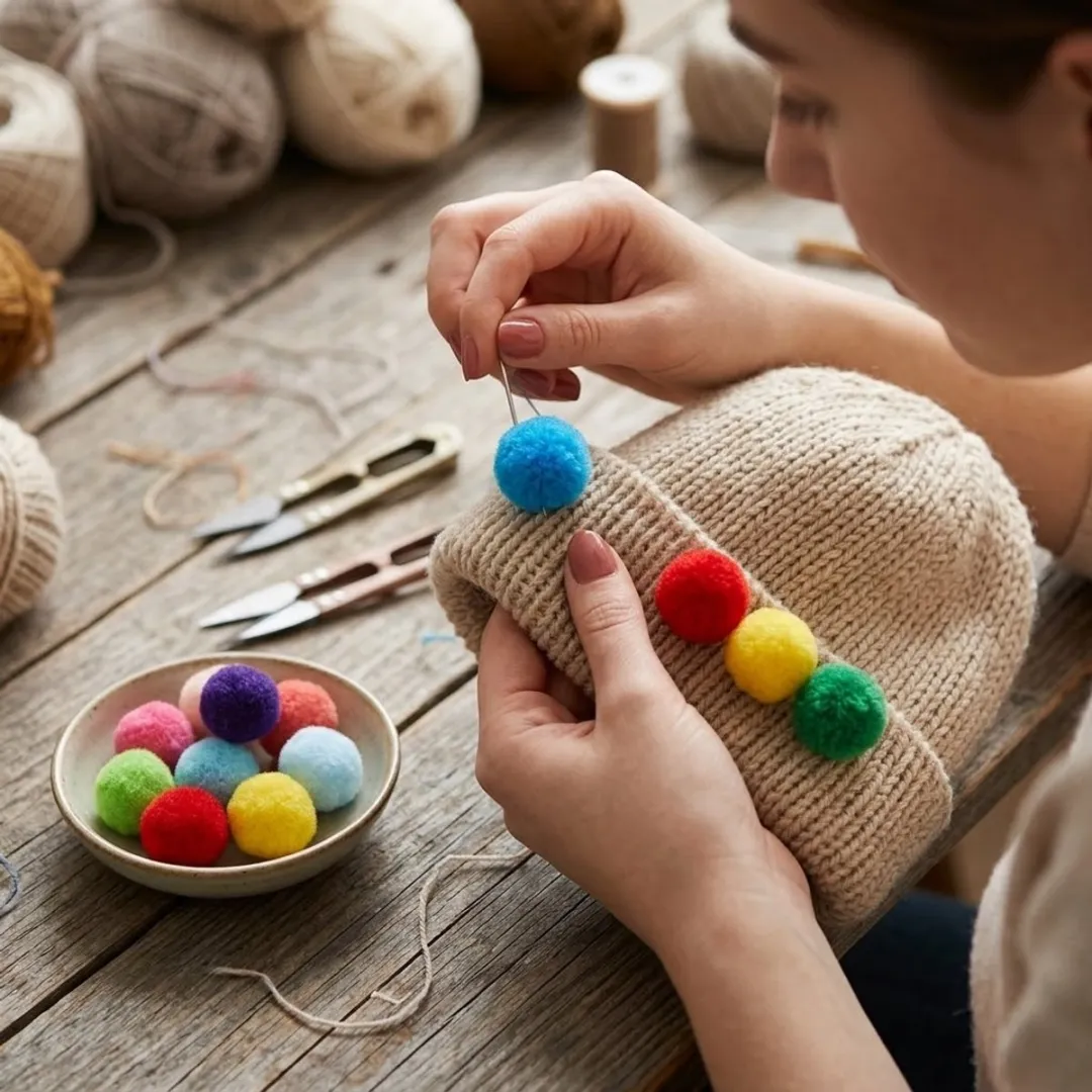 NUVEX Pom Poms Multicolor 200 Stuks