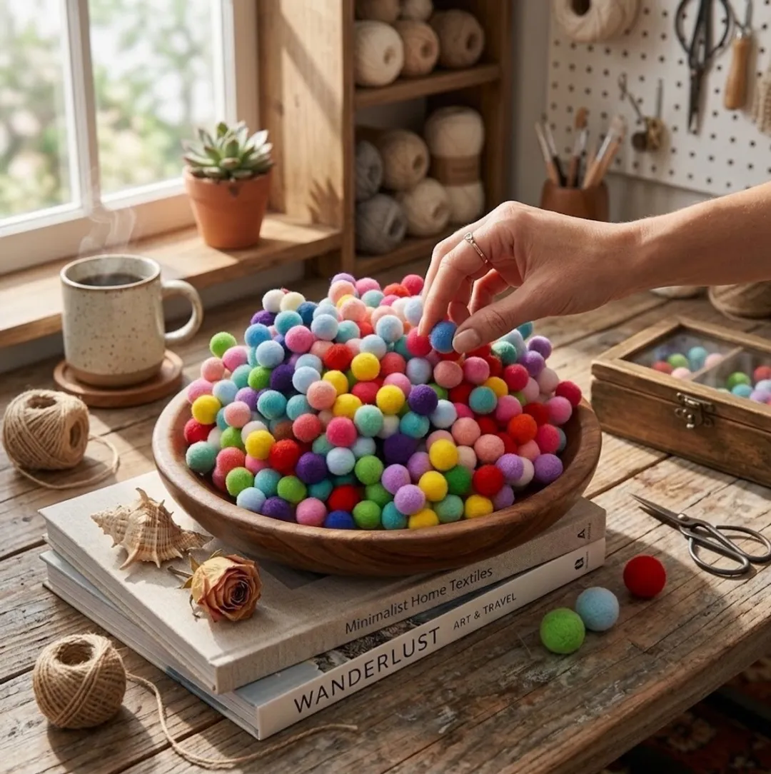 NUVEX Pom Poms Multicolor 200 Stuks