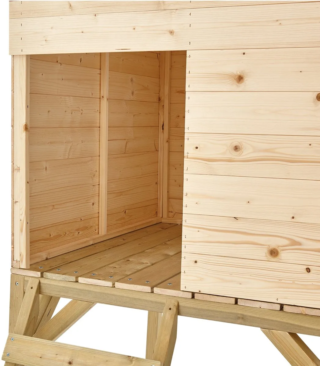 TP Toys Sunnyside Huisje op palen met glijbaan - Appelgroen