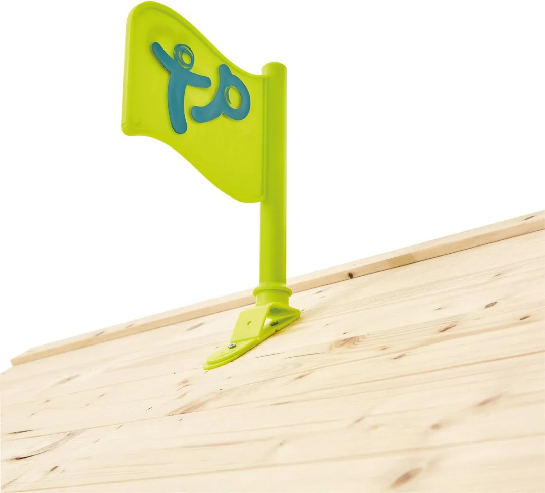TP Toys Sunnyside Huisje op palen met glijbaan - Appelgroen