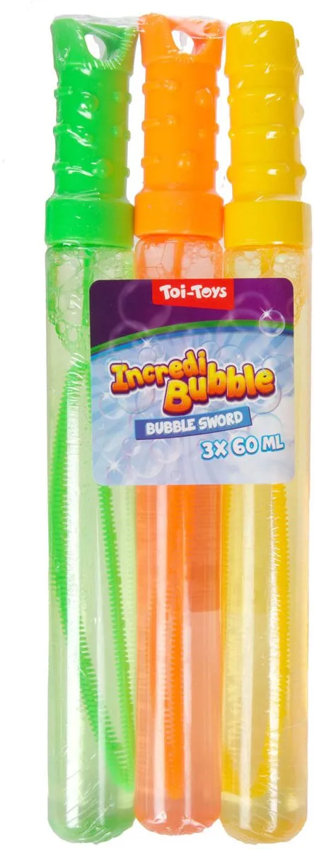 Toi-Toys Incredibubble Bellenblaaszwaard 60ml - 3 Stuks