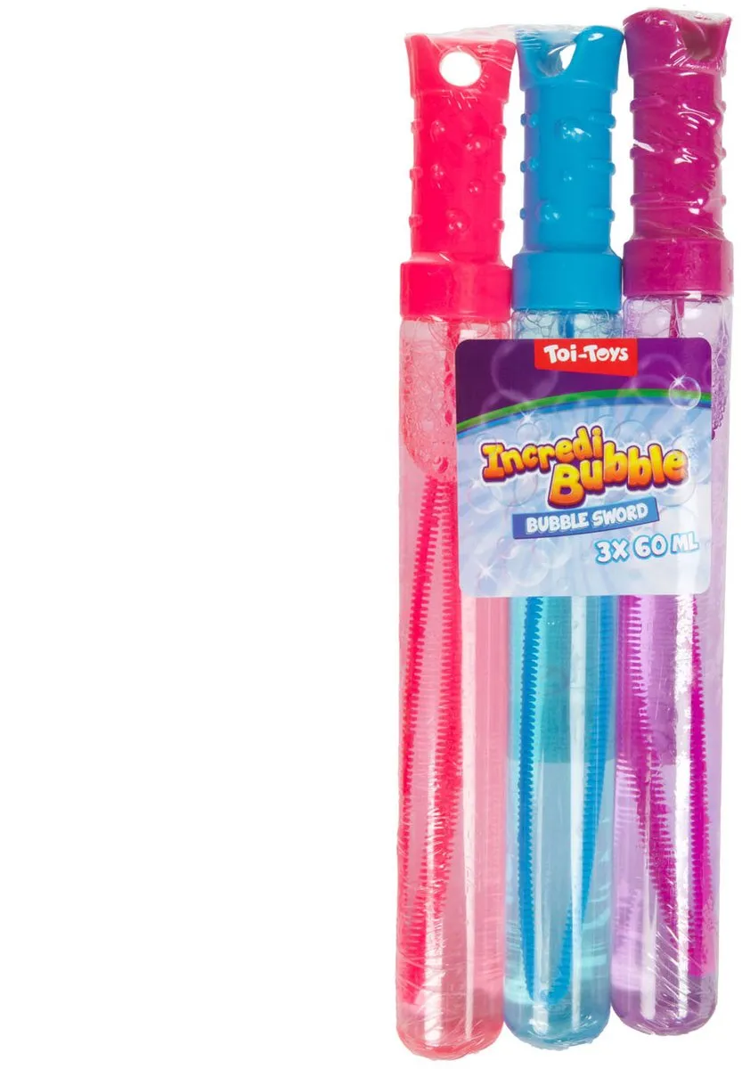 Toi-Toys Incredibubble Bellenblaaszwaard 60ml - 3 Stuks